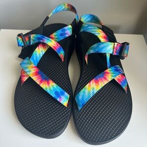 Chaco Women's Sandals - Black with Multicolor Straps